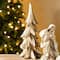 Glitzhome® 5-Piece Gold Resin Holy Family with Christmas Trees Set